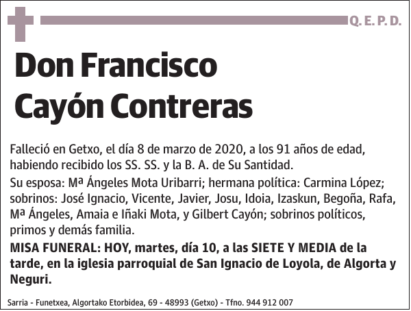 Francisco Cayón Contreras