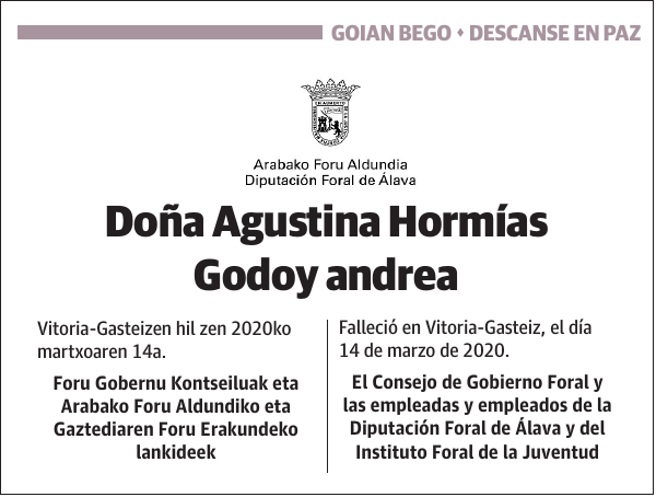 Agustina Hormías Godoy