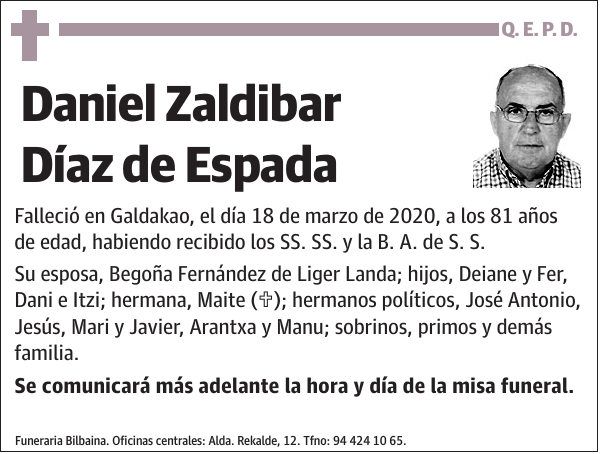 Daniel Zaldibar Díaz de Espada