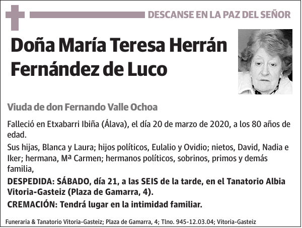 María Teresa Herrán Fernández de Luco