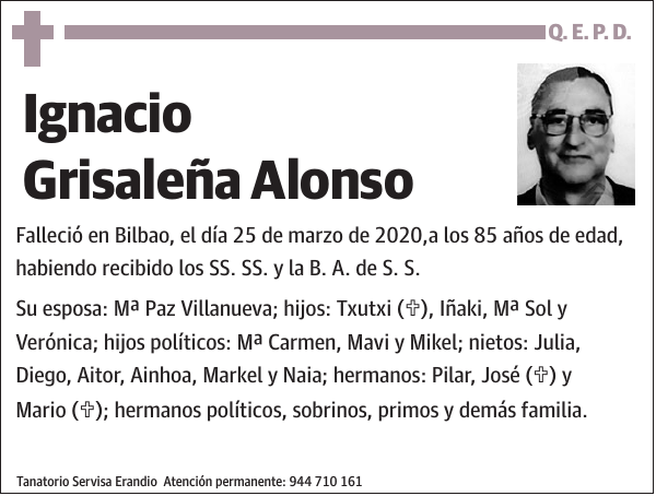 Ignacio Grisaleña Alonso