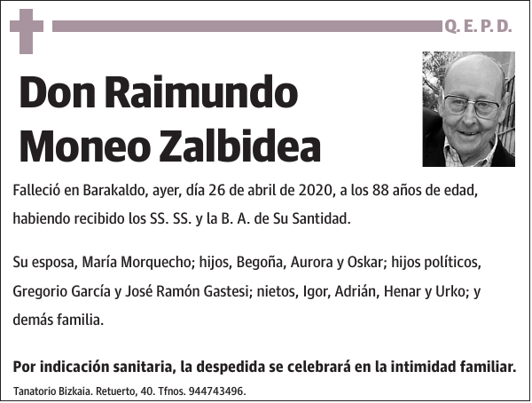 Raimundo Moneo Zalbidea
