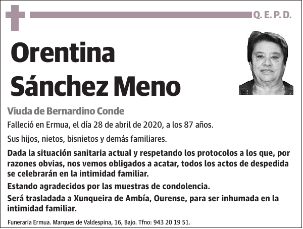 Orentina Sánchez Meno