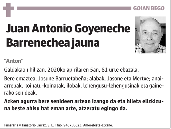 Juan Antonio Goyeneche Barrenechea