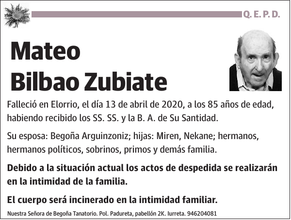 Mateo Bilbao Zubiate