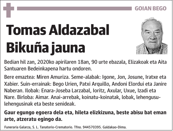 Tomas Aldazabal Bikuña