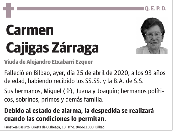 Carmen Cajigas Zárraga
