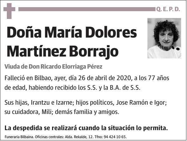 María Dolores Martínez Borrajo