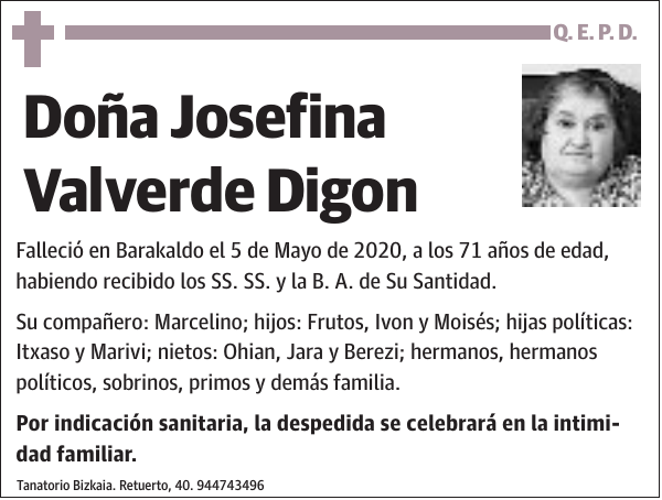 Josefina Valverde Digon