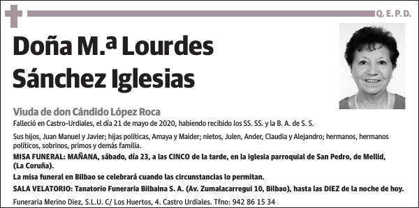 M.ª Lourdes Sánchez Iglesias
