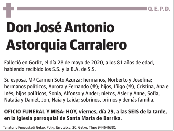 José Antonio Astorquia Carralero