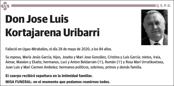 Jose Luis Kortajarena Uribarri