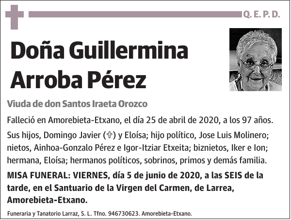 Guillermina Arroba Pérez