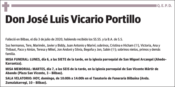 José Luis Vicario Portillo