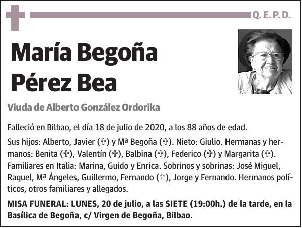 María Begoña Pérez Bea