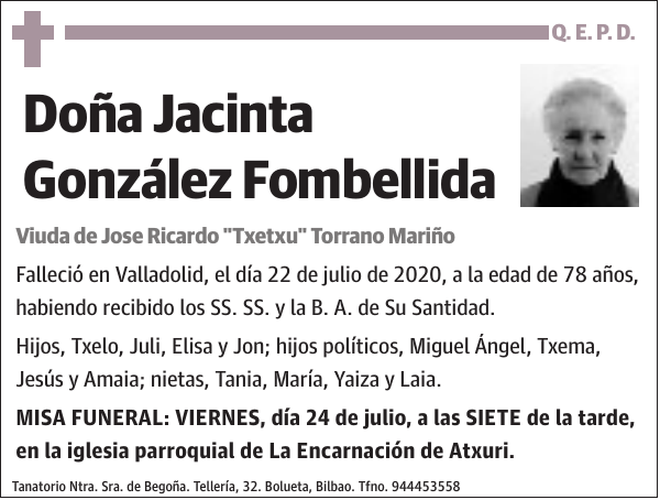 Jacinta González Fombellida