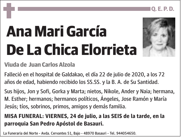 Ana Mari García De La Chica Elorrieta