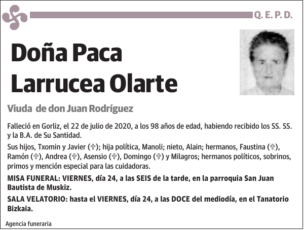 Paca Larrucea Olarte