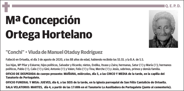 Mª Concepción Ortega Hortelano