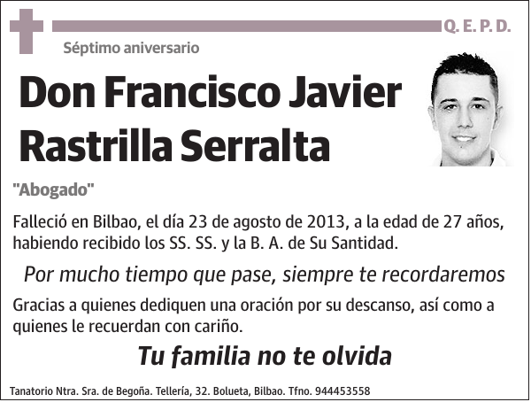Francisco Javier Rastrilla Serralta