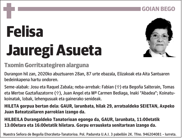 Felisa Jauregi Asueta