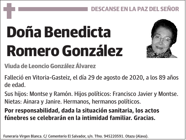 Benedicta Romero González