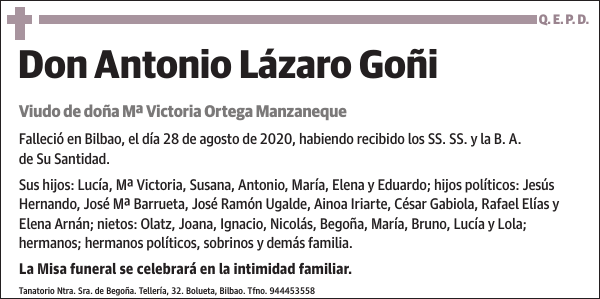 Antonio Lázaro Goñi