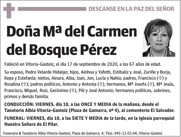 Mª del Carmen del Bosque Pérez