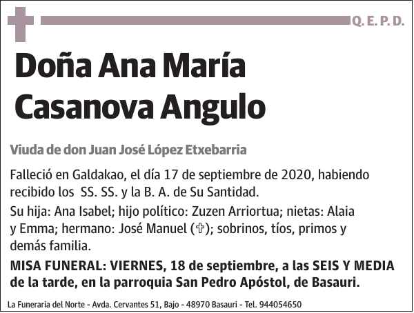 Ana María Casanova Angulo