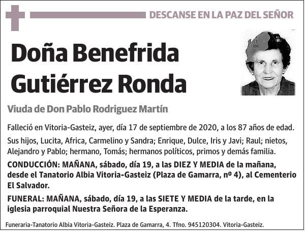 Benefrida Gutiérrez Ronda