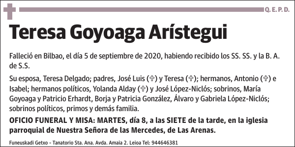 Teresa Goyoaga Arístegui