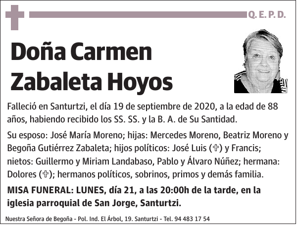 Carmen Zabaleta Hoyos