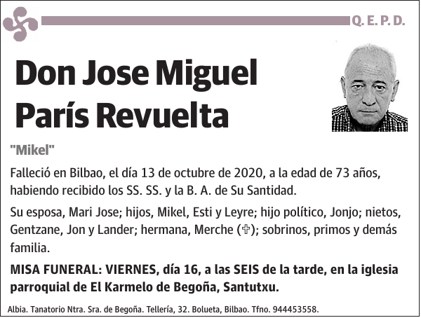 Jose Miguel París Revuelta 'Mikel'