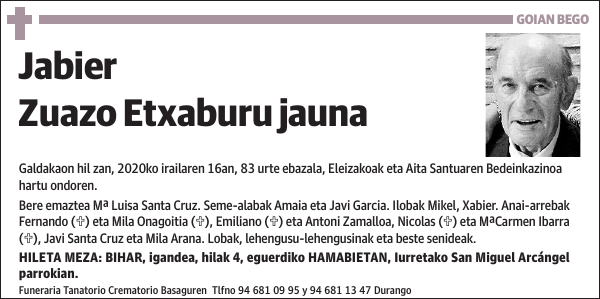 Jabier Zuazo Etxaburu