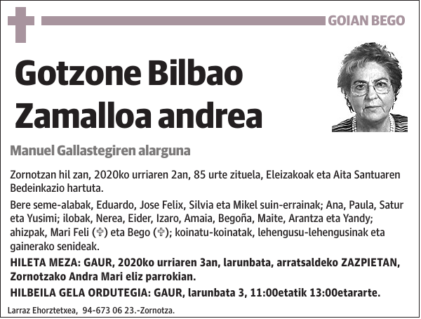 Gotzone Bilbao Zamalloa
