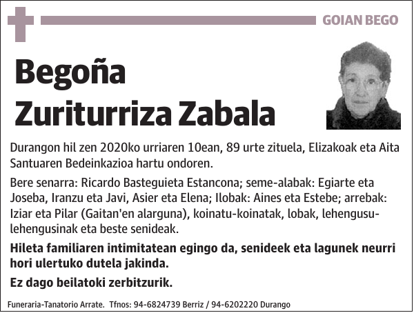 Begoña Zuriturriza Zabala