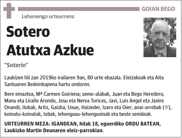Sotero Atutxa Azkue