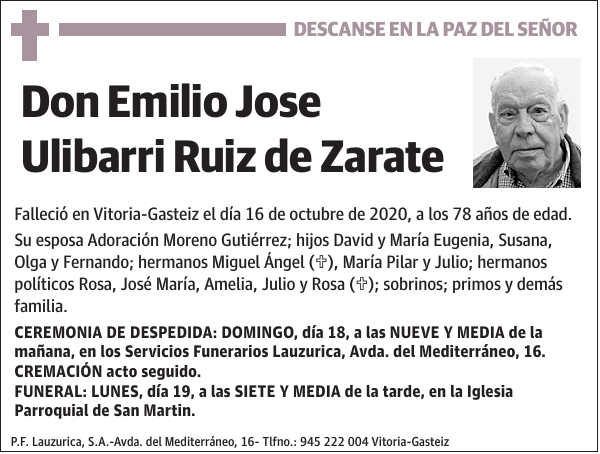 Emilio Jose Ulibarri Ruiz de Zarate