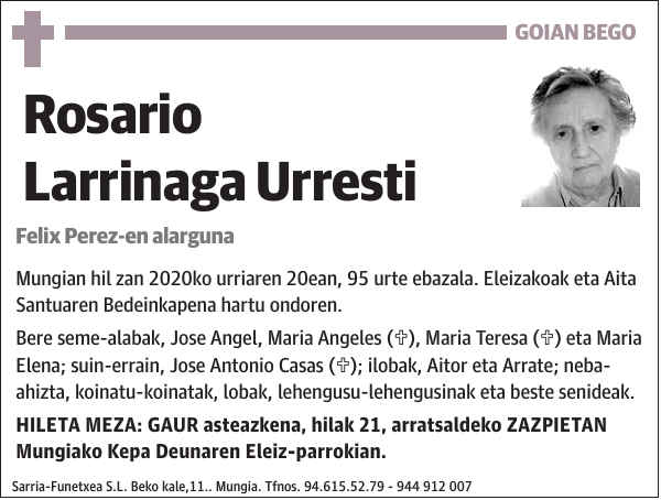 Rosario Larrinaga Urresti