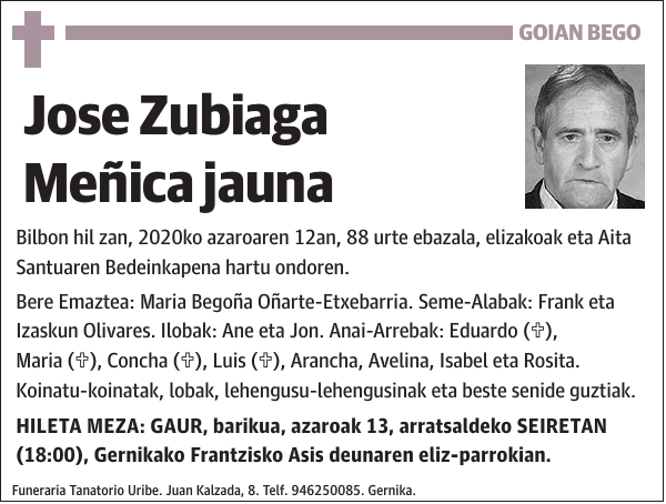 Jose Zubiaga Meñica