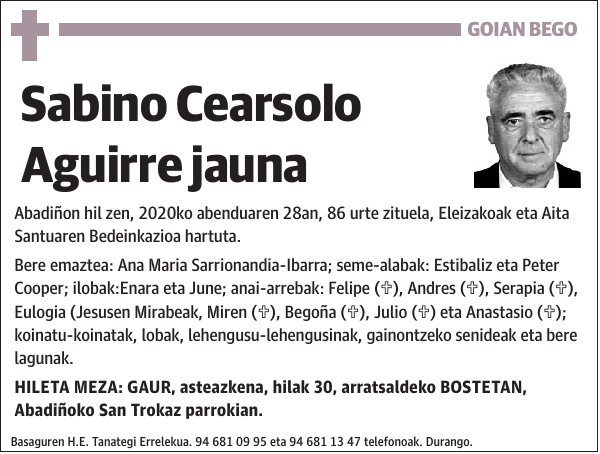 Sabino Cearsolo Aguirre