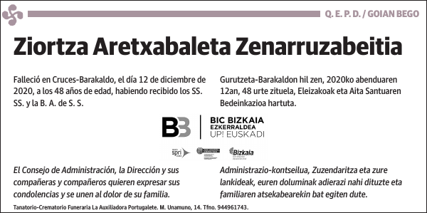 Ziortza Aretxabaleta Zenarruzabeitia