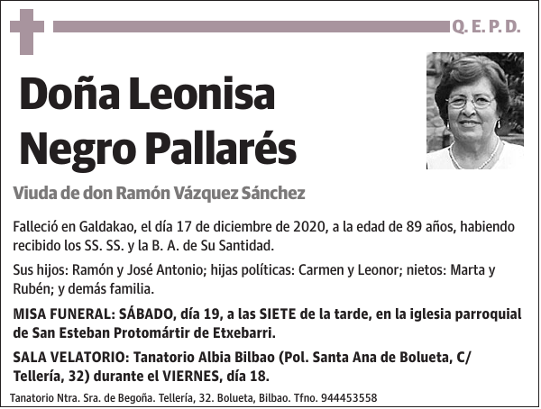 Leonisa Negro Pallarés