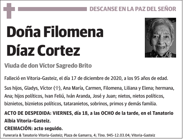 Filomena Díaz Cortez