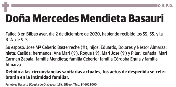 Mercedes Mendieta Basauri