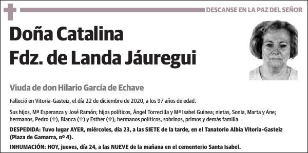 Catalina Fdz. de Landa Jáuregui
