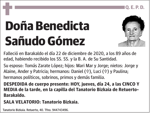 Benedicta Sañudo Gómez