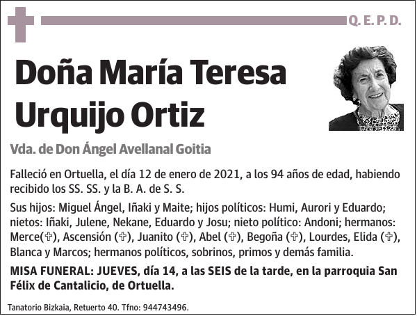María Teresa Urquijo Ortiz