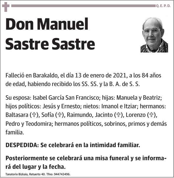 Manuel Sastre Sastre