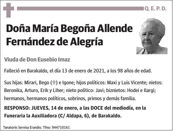 María Begoña Allende Fernández de Alegría
